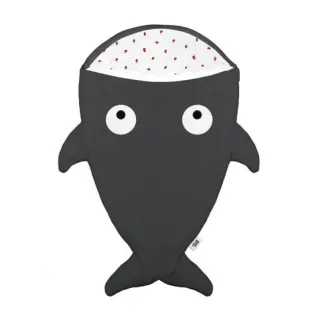 【BabyBites 鯊魚咬一口】西班牙設計-純棉嬰幼兒多功能睡袋-酷岩灰(輕量版)
