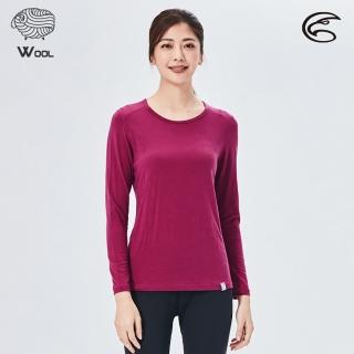 【ADISI】女美麗諾混紡羊毛圓領彈性保暖衣AU2521003 / S-XL(抗靜電 消臭 透氣 發熱衣 衛生衣)