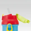 【小禮堂】Disney 迪士尼 玩具總動員 日本製 直飲式水壺附背帶 塑膠水瓶 兒童水壺 隨身瓶 400ml 《藍紅 框