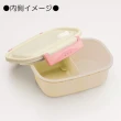 【小禮堂】SNOOPY 史努比 日本製輕量方形雙面扣便當盒《深綠.打棒球》550ml.保鮮盒.食物盒