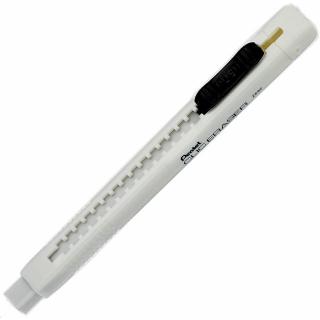 【Pentel 飛龍】ZE80-W自動塑膠擦 白(4入1包)