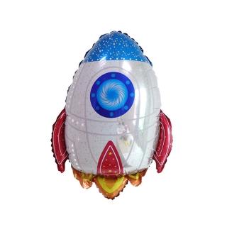 火箭造型鋁膜氣球1個(生日氣球 派對 氣球 生日派對)