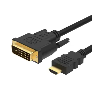 【POLYWELL】HDMI DVI 可互轉 轉接線 公對公 1.8M FHD 1080P(適合DVI顯卡或顯示設備使用)