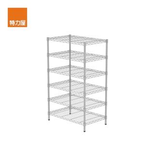 【特力屋】烤漆六層架 白色 寬75x深46x高120公分