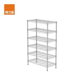 【特力屋】烤漆六層架 白色 寬75x深35x高120公分