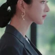 【HaNA 梨花】韓國雖然是精神病但沒關係高文英同款．彎月交錯耳環