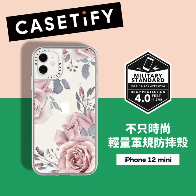 【Casetify】iPhone 12 mini 輕量耐衝擊保護殼-東方玫瑰(Casetify)