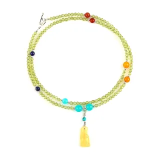 【雨揚】購物節 翠綠橄欖石純銀手鍊