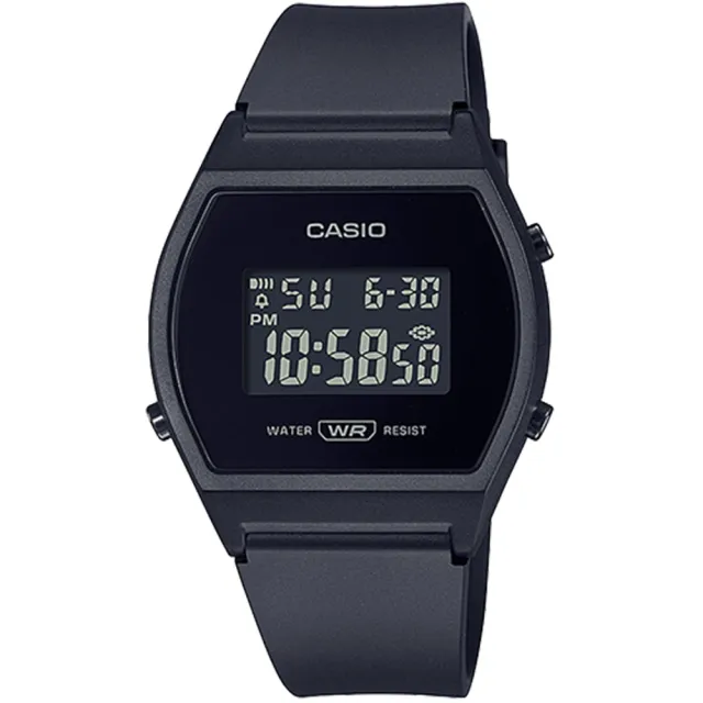 【CASIO 卡西歐】STANDARD 酒桶型復古款計時錶(LW-204-1B)