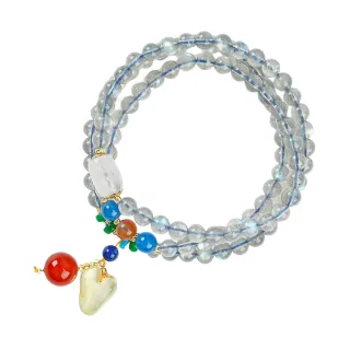 【雨揚】38女王節 拉長石多圈式手鍊-吉祥