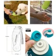 【摩達客】寵物-德國紅點設計得獎-Super SD Pets寵物樹葉折疊飲水餵水器(580ML/綠色水壺)