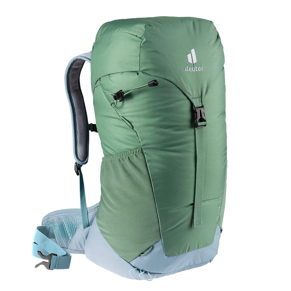 【deuter】AC LITE 28SL網架直立式透氣輕量背包(3420921蘆薈綠/灰/戶外休閒包/健行包/登山包)