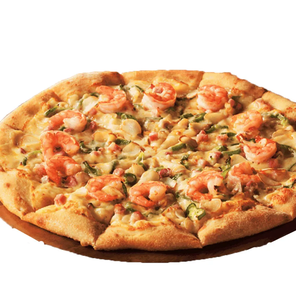 【上野物產】6吋地中海蝦仁海鮮pizza x3片(120g土10%/片 海鮮 披薩 Pizza)
