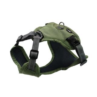 【ELITE PET】URBAN HARNESS 包覆式寵物胸背帶 XS(輕量H型-軍綠)