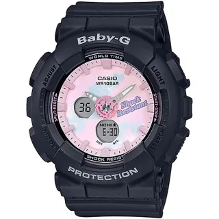 【CASIO 卡西歐】BABY-G 夏日紮染雙顯手錶(BA-120T-1A)
