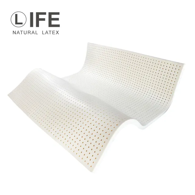 【Life】最新製程泰國5cm天然乳膠床墊 - 標準雙人5尺(天然乳膠 雙面護膜 一體成型)