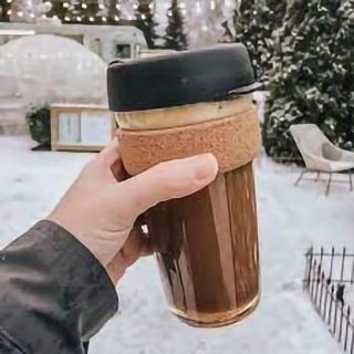 【KeepCup】官方直營 軟木隨行杯 454ml - Espresso(強化玻璃製成、耐熱、耐震度高)