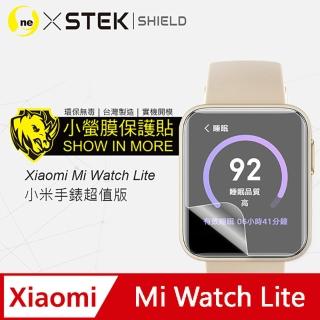 【o-one臺灣製-小螢膜】XiaoMi小米手錶 超值版 滿版螢幕保護貼 兩入組(曲面 軟膜 SGS 自動修復)