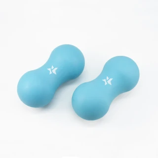 【Fun Sport】康力爾-肌筋膜花生按摩球（海洋藍*2個+帆布收納袋）(花生球 按摩球 筋膜 按摩 舒壓)