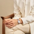 【OBAKU】城市探索淑女時尚腕錶-銀X白(V248LXCIMC)