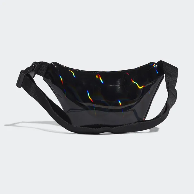 【adidas 愛迪達】WAIST BAG 黑色 鐳射 腰包(GD1661)