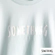 【SOMETHING】女裝 LOGO倒影短袖T恤(嫩綠色)