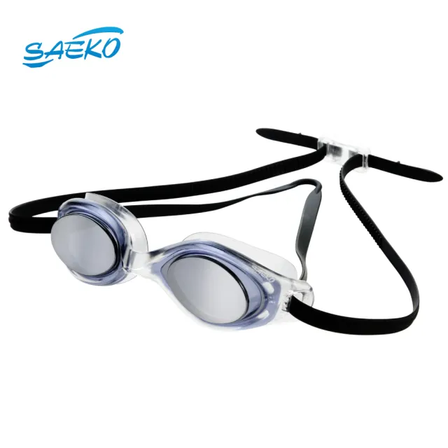 【SAEKO】超服貼眼罩 舒適休閒電鍍成人泳鏡 S49UV(防霧 抗UV 台灣製)