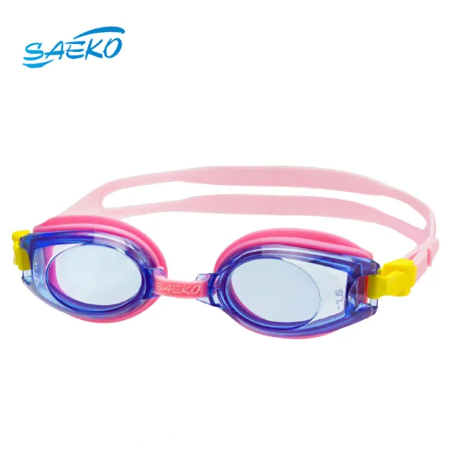 【SAEKO】度數款 兒童近視泳鏡 防水防霧 S5AOP(舒適 蛙鏡)