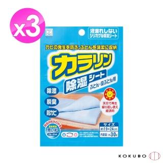 【KOKUBO】除濕脫臭袋-3入組(環保可重複使用)