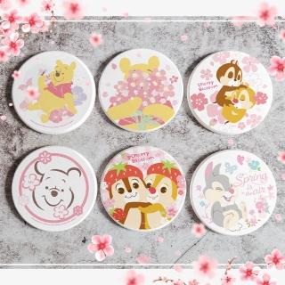 【收納王妃】迪士尼Disney 櫻花季 硬式珪藻土 杯墊 吸水 珪藻土 2入/組(尺寸:10x10x0.9cm)