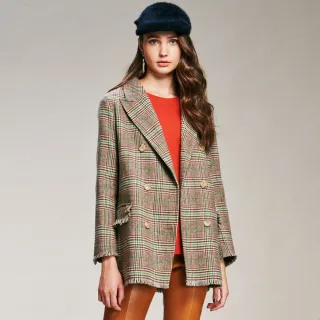 【MON’S】安哥拉羊毛西裝長版大衣外套