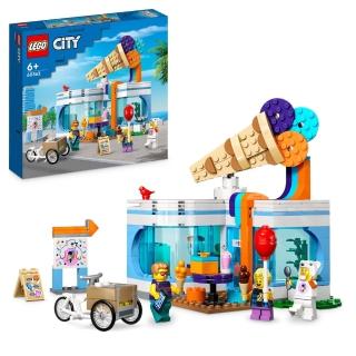 【LEGO 樂高】城市系列 60363 冰淇淋店(商店玩具 兒童積木 DIY積木 趣味遊戲)