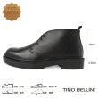【TINO BELLINI 貝里尼】男款 極簡個性牛皮綁帶短筒靴HM5O0005-1