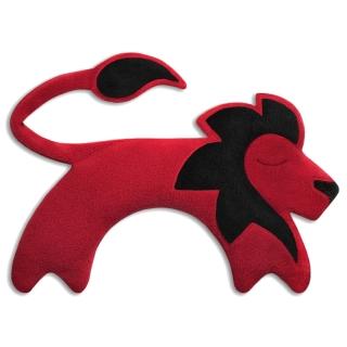 【Leschi 萊思綺】舒緩肩頸熱敷/冷敷袋-獅子造型(火紅色)