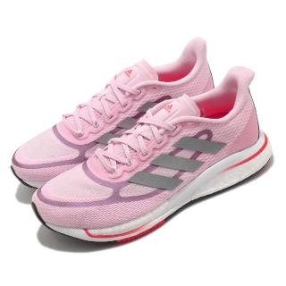 【adidas 愛迪達】慢跑鞋 Supernova + 女鞋 愛迪達 路跑 緩震 輕量 透氣 粉 銀(FX6671)