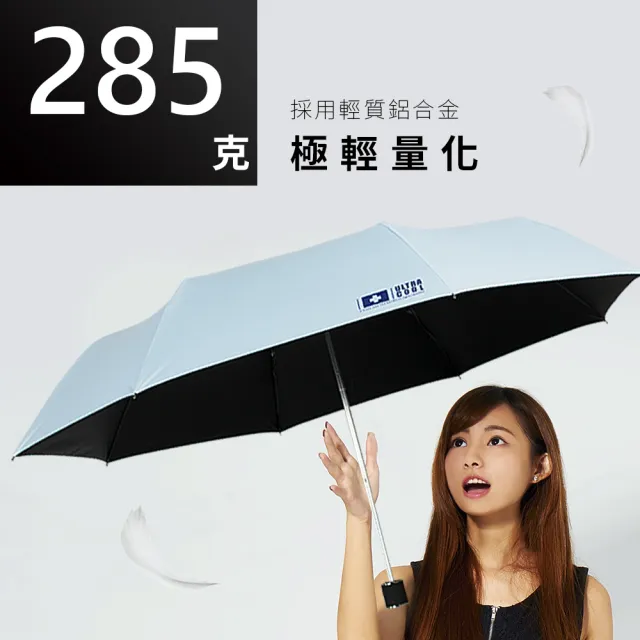【TDN】專科降溫13度收的妙三折傘超輕秒收傘黑膠自動收傘(抗UV晴雨傘陽傘防風傘B6665A)
