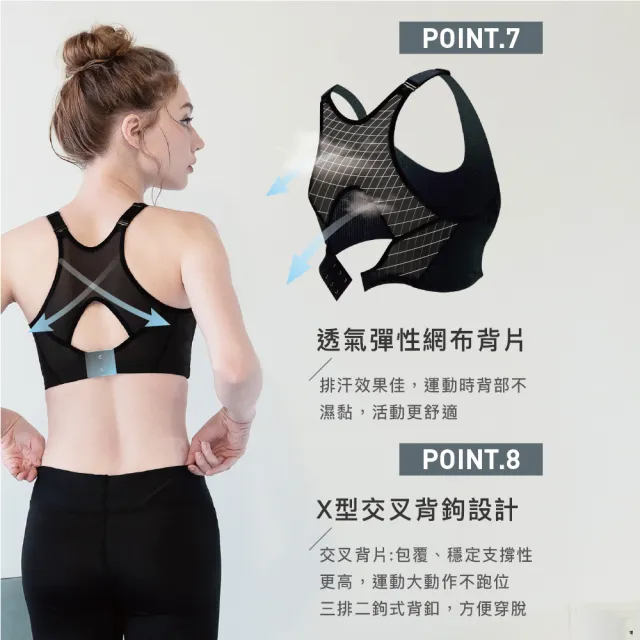 【Clany 可蘭霓】2件組 高包覆無鋼圈B-E透氣運動內衣 吸濕排汗 包副乳 穩定防震(台灣製.顏色隨機出貨)
