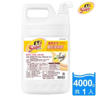【毛寶S】強效去汙萬能清潔劑4KG(黃金香柚)