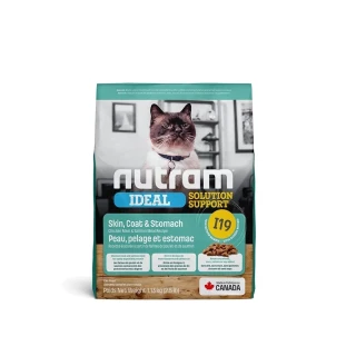【Nutram 紐頓】I19專業理想系列-三效強化貓雞肉+鮭魚 2kg/4.4lb(貓糧、貓飼料、貓乾糧)