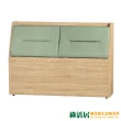 【綠活居】羅門   現代5尺皮革雙人床頭箱(三色可選)