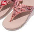 【FitFlop】LULU CRYSTAL FEATHER TOE-POST SANDALS 閃耀多色水鑽夾腳涼鞋-女(柔和粉)