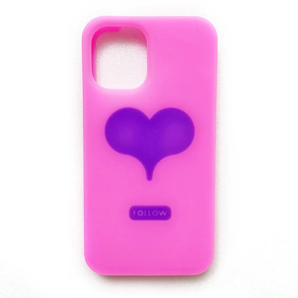 【Candies】iPhone 12 Mini 適用5.4吋 愛的關注手機殼(粉)