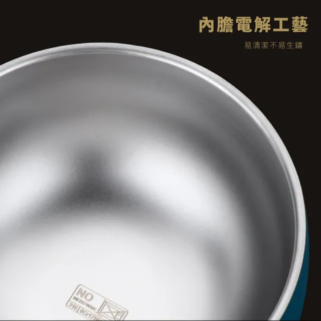 【不鏽鋼餐具】日式316不銹鋼雙層隔熱碗400ml(防燙碗 真空保溫 湯碗 防摔碗 便當盒 泡麵碗 露營 碗公)