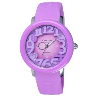 【Roven Dino 羅梵迪諾】漫步星雲時尚輕質量腕錶-紫(RD6051A-258V)
