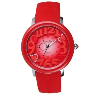 【Roven Dino 羅梵迪諾】漫步星雲時尚輕質量腕錶-紅(RD6051A-258R)