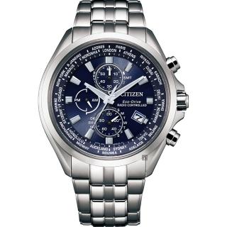 【CITIZEN 星辰】光動能萬年曆電波錶 母親節 送禮 禮物(AT8200-87L)