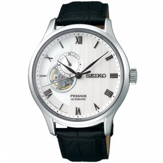 【SEIKO 精工】PRESAGE 開芯鏤空紳士機械錶-41.8mm 禮物(4R39-00W0P/SSA379J1)