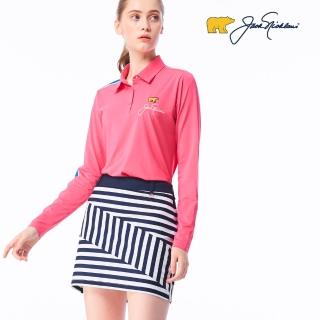 【Jack Nicklaus 金熊】金熊GOLF女新款彈性布料褲裙(深藍色)