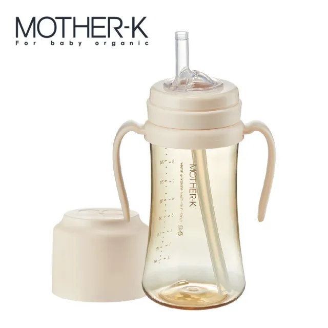 【MOTHER-K】頂級PPSU多功能學習飲吸吸杯/吸管杯(300ML)