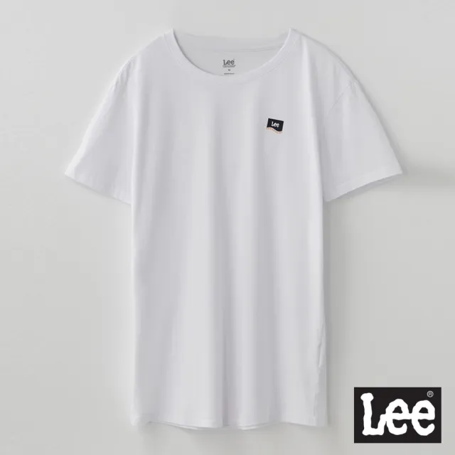 【Lee 官方旗艦】男裝 短袖T恤 / 經典袋花圖騰 經典白 標準版型(LL200275K14)